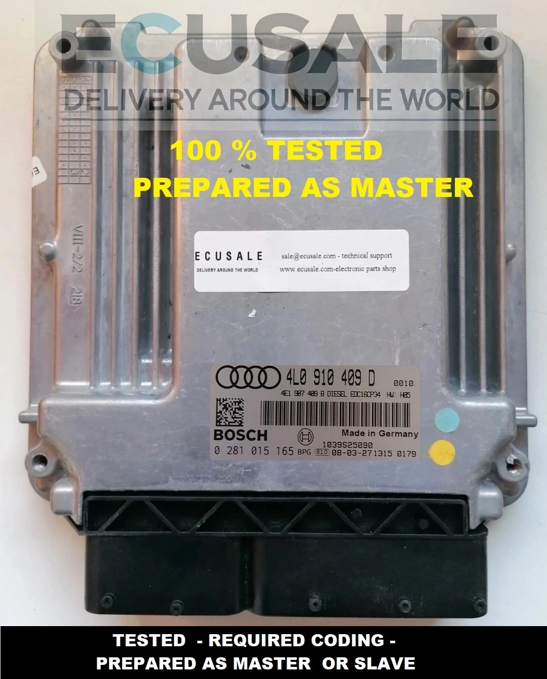 Centralina de motor 0281015165 para Audi Q7 4.2 TDI – módulo ECU ENGINE CONTROLLER Bosch EDC16CP34 utilizado nos motores V8 TDI.